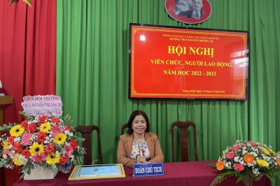Hội nghị viên chức người lao động trường THCS Nguyễn Trường Tộ năm học 2022-2023